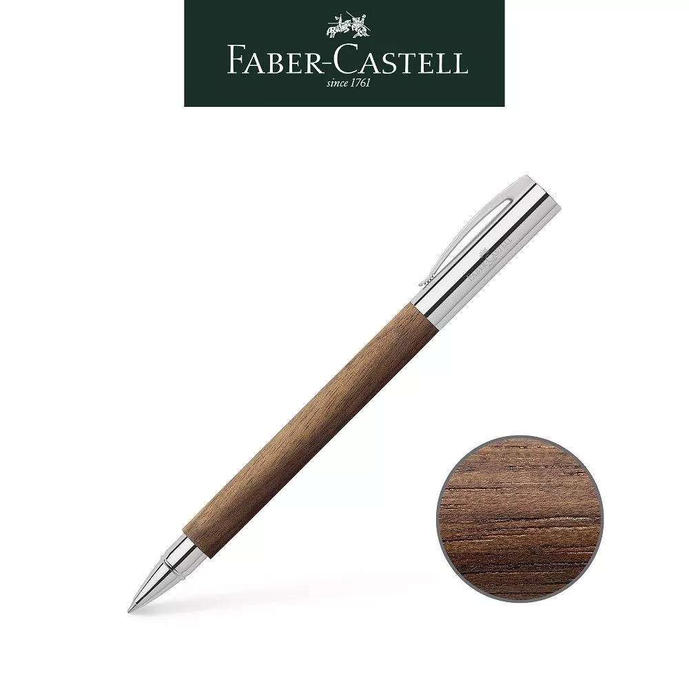 免費客製化刻字【Faber-Castell】Ambition成吉思汗胡桃木鋼珠筆/木質筆桿/溫潤厚實/送禮首選 台灣輝柏✿50B004